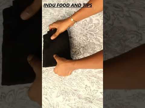 How to  Fold Clothes / Organization tips to save space #shorts / indu food and tips