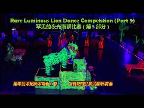 Luminous Lion Dance: Rou Hua Sports Assn Team B and Batu Pahat Hong Yi Dragon & Lion Dance Assn