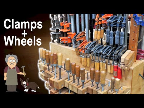 Woodworking Clamp Storage - Mobile