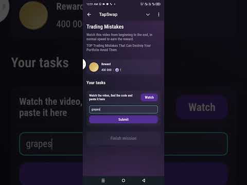 Trading Mistakes TapSwap video code#foryou #tapswapcode #cryptocurrency #tapswapcode