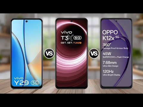 ViVO Y29 5G Vs ViVO T3x 5G Vs OPPO K12x 5G