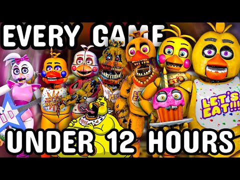 How I beat EVERY FNAF game in UNDER 12 HOURS