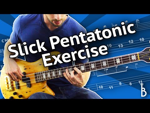 SWEET Pentatonic Bass Exercise (Perfect for improv/fills…)