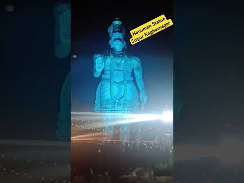 Hanuman Biggest Height at Trishul Pahad Sirpur Kaghaznagar#Shorts