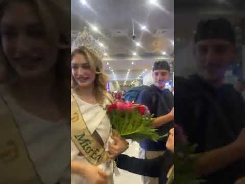 MISS EARTH 2023 Drita Ziri Arrives in the Philippines greeted by excited fans & interviewed by Media