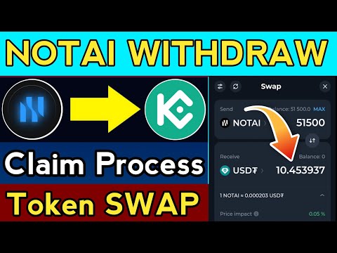 Notai Airdrop Update Token Swap Usdt in Ton Keeper Wallet || Notai Airdrop update Today | Notai Swap