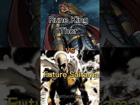 Rune King Thor vs Future Saitama (Chapter 168) | Who is strongest? #battleofkings #anime #marvel