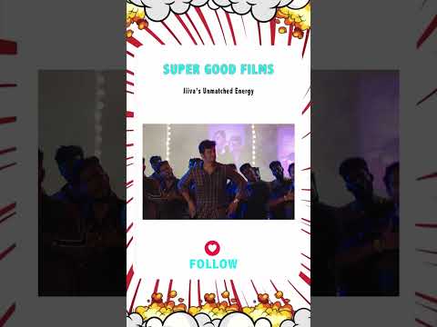 Jiiva’s High-Energy Dance Moves in Pothi Pothi Valatha Pulla Song #supergoodfilms #ytshorts #shorts