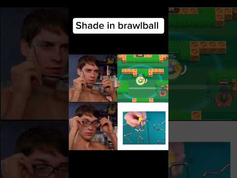 Shade in brawlball be like 😅 #brawlstars #shade #brawlball