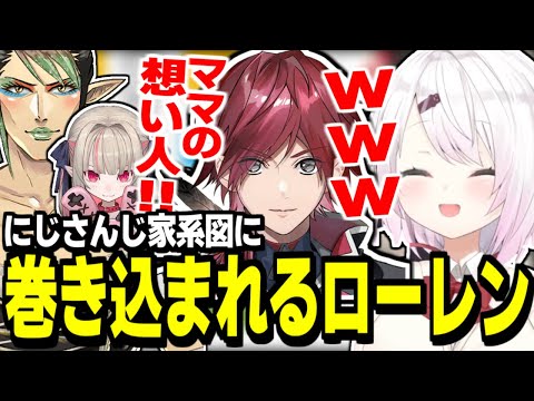 とんでもない設定でにじさんじ家系図に加えられてしまうローレン【にじさんじ/切り抜き/椎名唯華/花畑チャイカ/魔界ノりりむ/ローレン・イロアス】