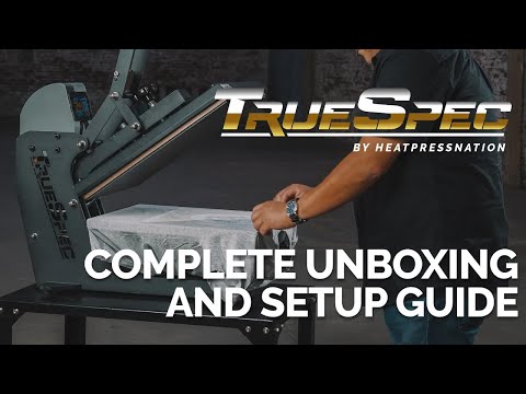 TrueSpec 16x20 Heat Press Unboxing, Setup & First Press Tutorial