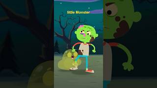 Zombie Had A Little Monster👹👻 #shorts #nurseryrhymes #skeletons #TeeheeTown #kidsshowsclub