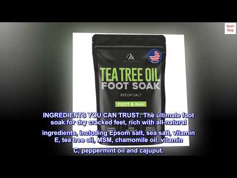 Mantello Tea Tree Oil Foot Soak for Foot Care   Foot Soaker for Use with a Feet Soaking Tub