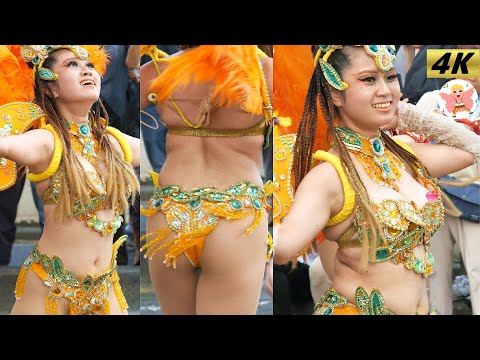 【4K】ウニアン橙緑姫　たたら祭り 2024 #7 Samba in Japan　2024