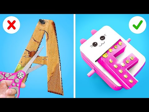 UNIQUE CARDBOARD CRAFTS 😱Clever Cardboard Crafts & Study Hacks for Everyone by Imagine PlayWorld