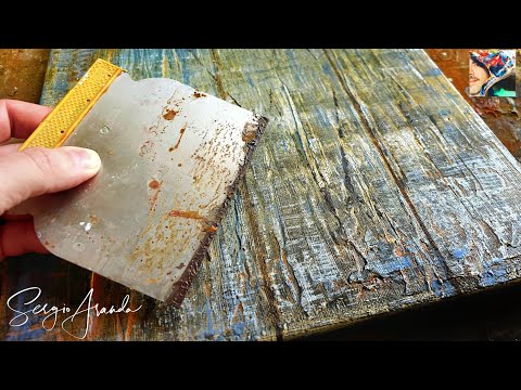 Discover the Magic: Turn Your Canvas into Weathered Wood with This Technique - DIY ART