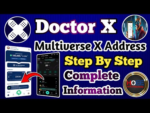 💯🚀 DOCTOR X MULTIVERS X ADDRESS PROCESS FULL GUIDE/ DOCTOR X TGE, FACE KYC/DOCTOR X MANDATORY TASK