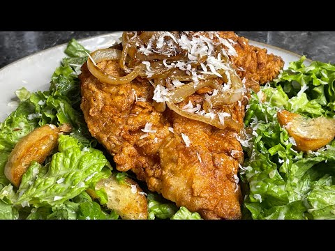 Cheesecake Factory CopyCAT Louisiana chicken Caesar salad  | Best Caesar salad in the world #tiktok