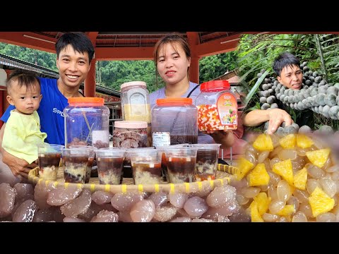 The process of cooking black bean sweet soup to make cool summer iced sweet soup | Linh's Life