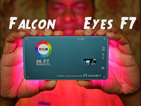 Falcon Eyes F7 Pocketlite RGB LED Video Light Review, Boling P1 twin