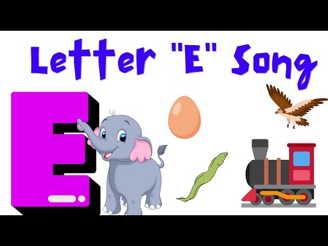 the letter "E" song - songs for kids,English learning for kids- nursery rhyme-alphabet song for kids