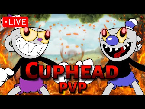 *Live* Cuphead but we can KILL EACH OTHER!!! (Cuphead PvP with @BarelyAlec )