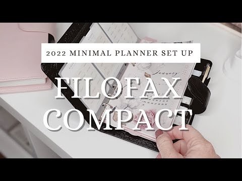 2022 PLANNER SET UP | FILOFAX COMPACT PERSONAL RINGS | MINIMAL PLANNER