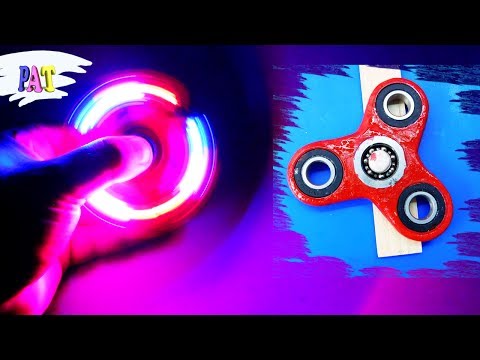 How To Make A LED Hand Spinner.DIY LED hand spinner fidget.