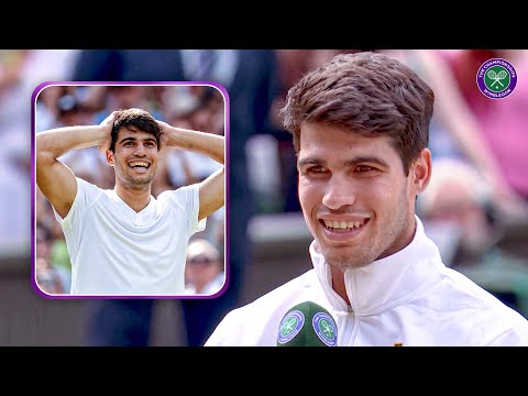 "I don't consider myself a Champion yet" | Carlos Alcaraz | On-court Interview | Wimbledon 2024