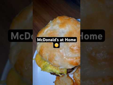 Let’s make a McDonald’s breakfast sandwich at home. #breakfastideas #cooking #biscuits