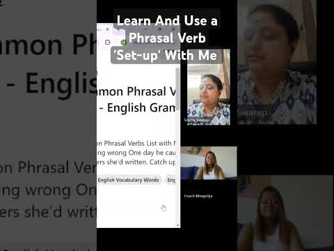 Learn And Use the Phrasal Verb'set Up' #इंग्लिशबोलनासीखें #englishlearning#englishspeakingpractice