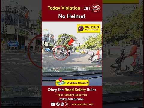 TODAY VIOLATION -201 Protect your Ride with Helmet #chennaitrafficpolice #otr #obeytherules