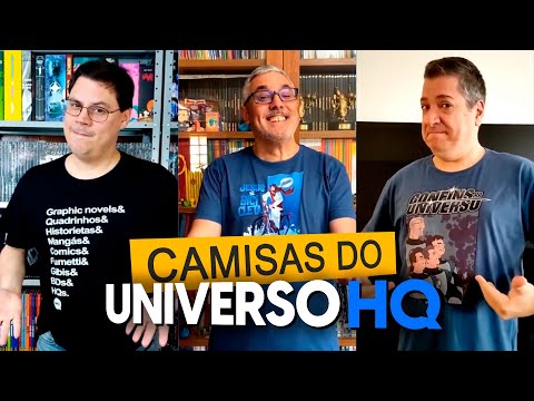 Chegaram as camisas do Universo HQ e Confins do Universo!