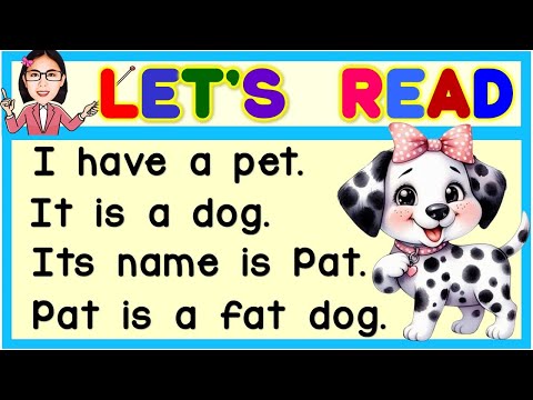 English Reading Lesson for Kids |  Practice Reading | Kindergarten | Grade 1, 2, 3 | Teacher Aya