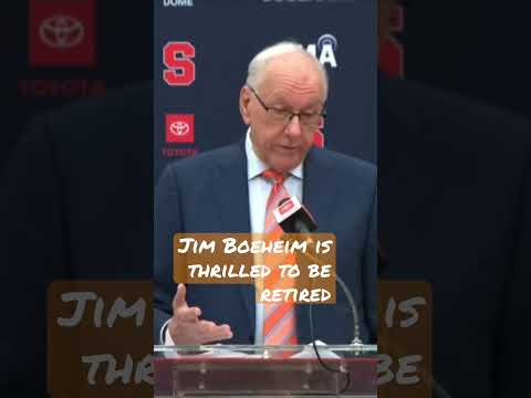 Jim Boeheim is Thrilled to be Retired @SyracuseOrange