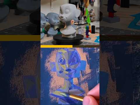 Painting my sculpture using Planes