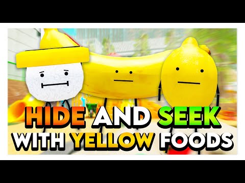 Roblox SECRET STAYCATION HIDE & SEEK WITH YELLOW FOODS! 🍋