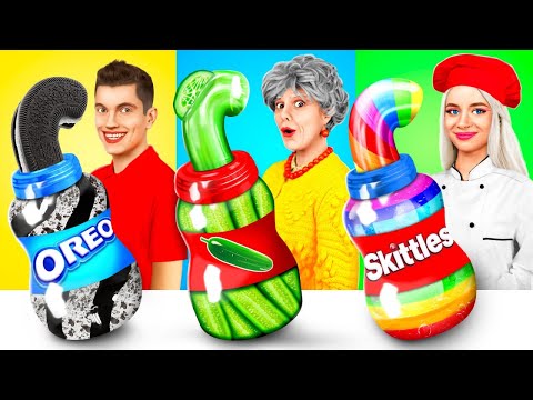 Me vs Grandma Cooking Challenge | Cake Decorating Funny Recipes by YUMMY JELLY