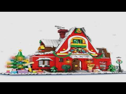 2023 City Creativity Winter Village Christmas House Christmas ART House Model Bu