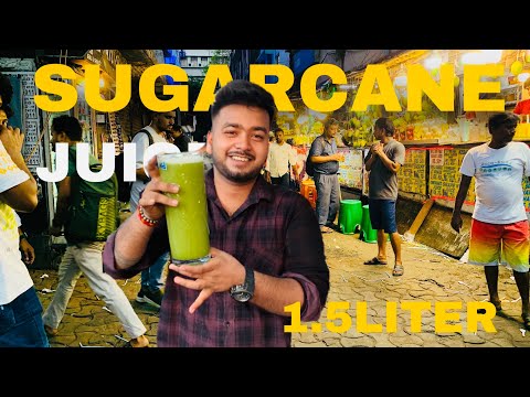 Kolkata's Biggest Sugarcane Juice At Just 70 #kolkatafoodvlog