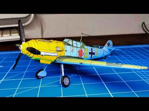 Messerschmit bf-109 Model Fan   #papercraft #papermodel #ww2