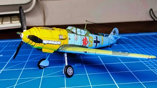 Messerschmit bf-109 Model Fan   #papercraft #papermodel #ww2