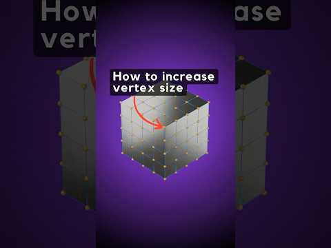 Make it Big - how to increase vertex size in Blender #3d #tutorial #cgi