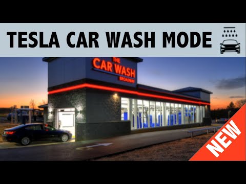 How to use Tesla Car Wash Mode - 2021.24 Update