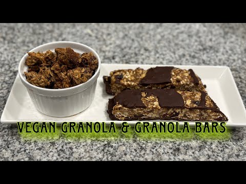 Vegan granola and no bake granola bars | 2 in 1