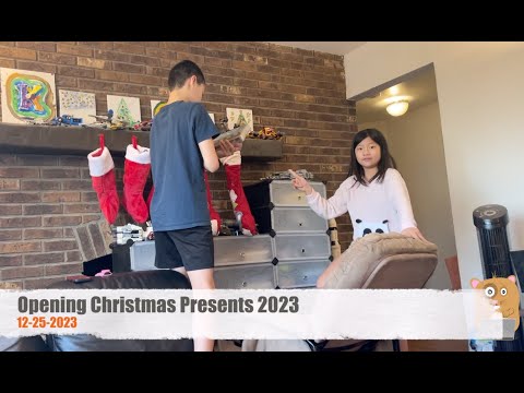 Opening Christmas Presents 2023