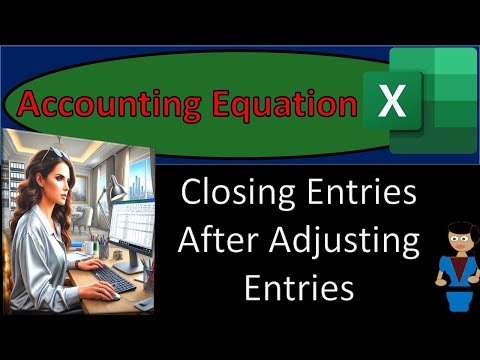 Closing Entries After Adjusting Entries 10500 Accounting Equation - Excel