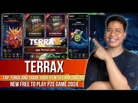 TerraX - Tap, Forge & Earn Tokens For Free | Listed Token in Uniswap/Dex | New P2E Game 2024