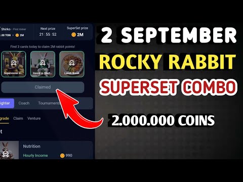 ROCKY RABBIT SUPERSET COMBO 2 SEPTEMBER 2024 | ROCKY RABBIT DAILY COMBO | ROCKY RABBIT COMBO TODAY