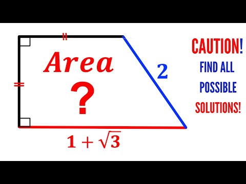 Can you find area of the Trapezoid? | (Trapezium) | #math #maths | #geometry